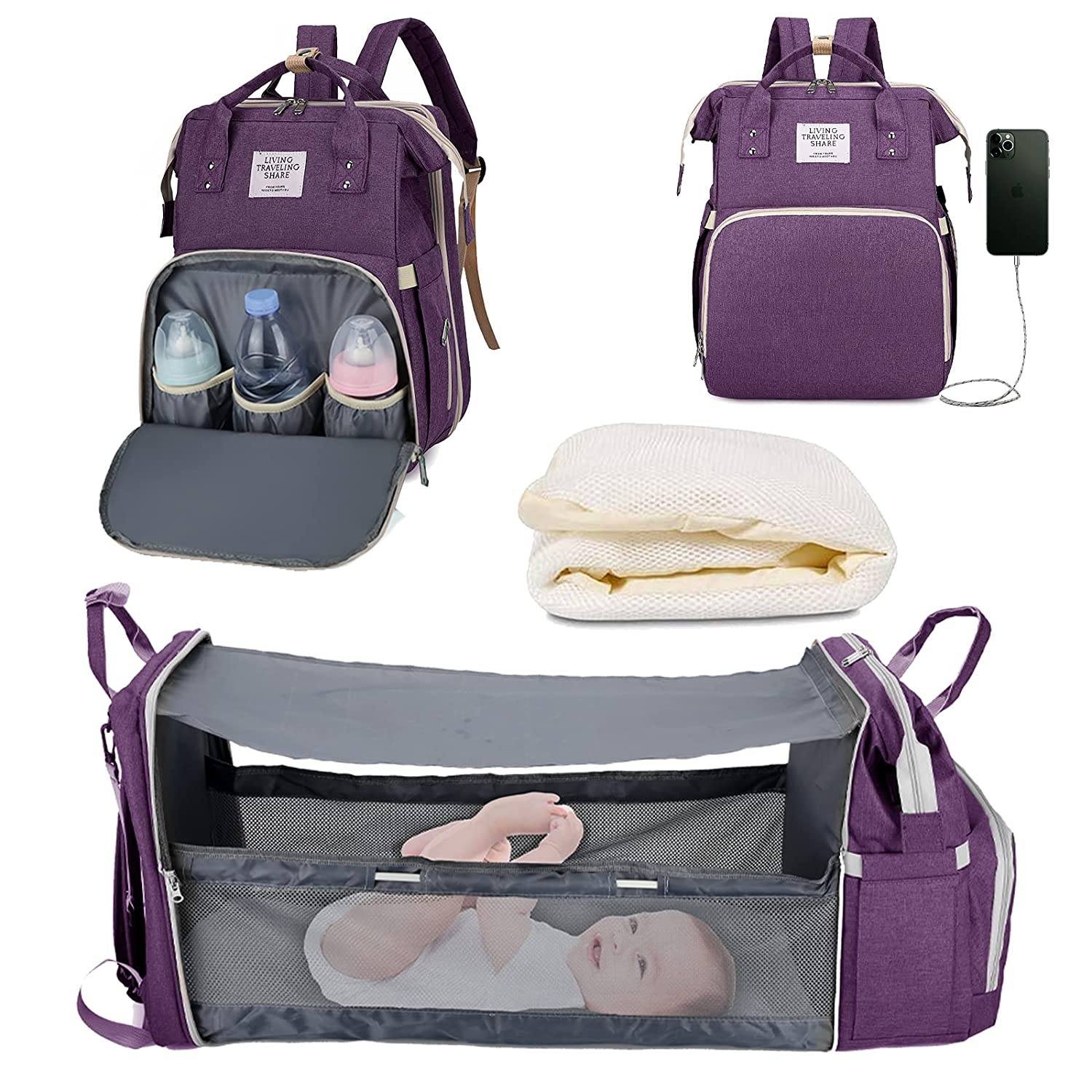 Sac à langer portatif | Berceau de voyage BabyNappy™ - Enfant Admirable